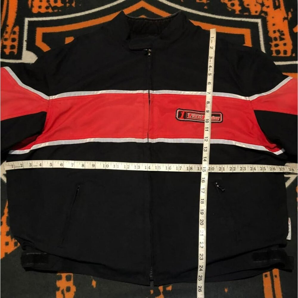 VTG 90s Riding Jacket 2XL Men With Armor, Removable Lining, FIRST RACING - Picture 6 of 6